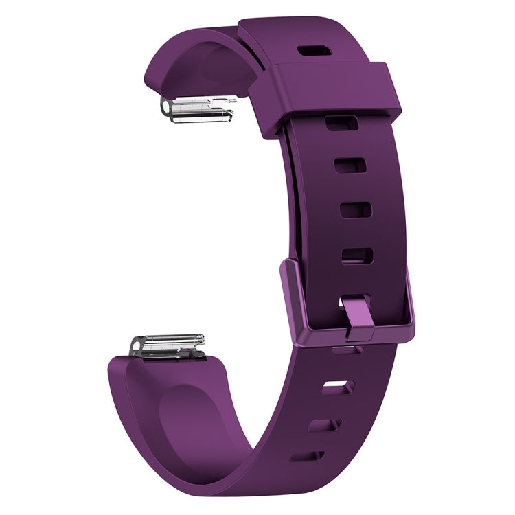 For Fitbit Inspire / Inspire HR Glossy Surface Silicone Replacement Wrist Strap Watchband, S, L