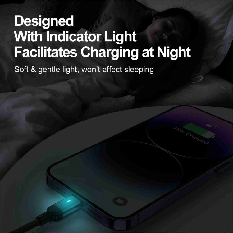 JOYROOM S-UL012A10 Extraordinary Series 2.4A USB-A to 8 Pin Fast Charging Data Cable, 20W 8 Pin, 1.2m