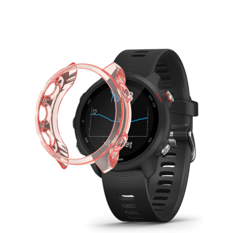 Étui de montre translucide en TPU pour Garmin Forerunner 245