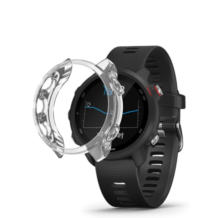 Étui de montre translucide en TPU pour Garmin Forerunner 245