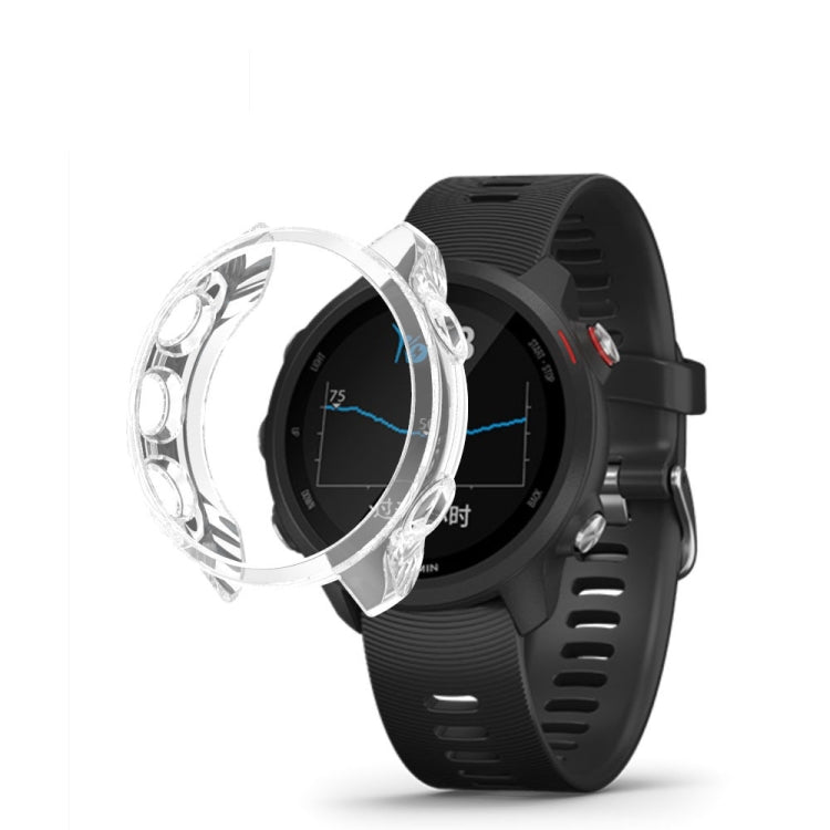 Étui de montre translucide en TPU pour Garmin Forerunner 245