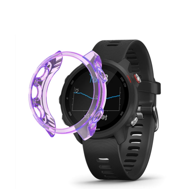 Étui de montre translucide en TPU pour Garmin Forerunner 245