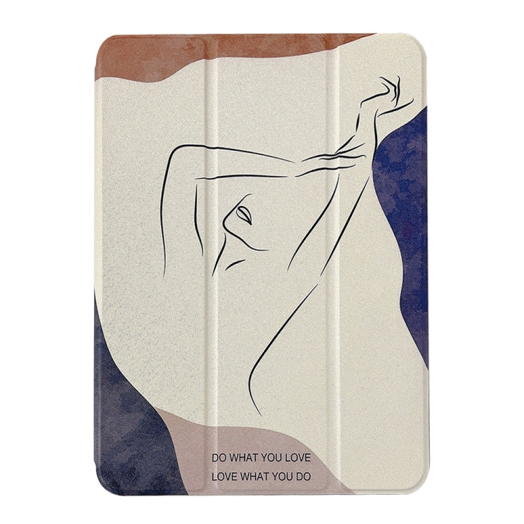 Magnetic Detachable Painted Tablet Leather Case, For iPad 10.2 2021 / 2020 / 2019, For iPad Air 2022 / 2020 10.9, For iPad Air 11 2024 / iPad Pro 11 2022 / 2021 / 2020 / 2018