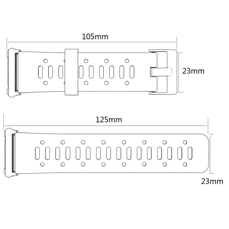For Fitbit Ionic Two-tone Silicone Replacement Wrist Strap Watchband with Buckle & Connector