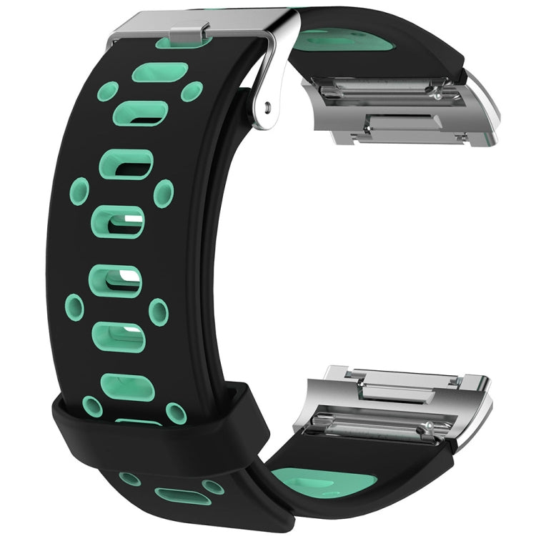 For Fitbit Ionic Two-tone Silicone Replacement Wrist Strap Watchband with Buckle & Connector