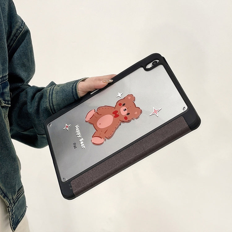 Étui en cuir à 3 volets peint en acrylique pour tablette, pour iPad Air 2022/2020 10.9, pour iPad 10e génération 10.9 2022, pour iPad Air 11 2024 / iPad Pro 11 2022/2021/2020/2018