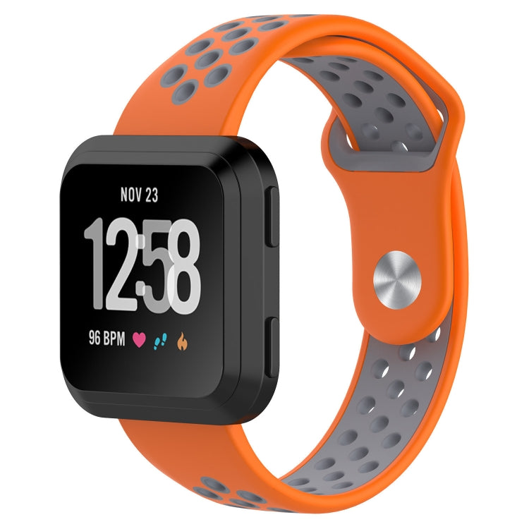 For Fitbit Versa Two-tone Silicone Replacement Wrist Strap Watchband