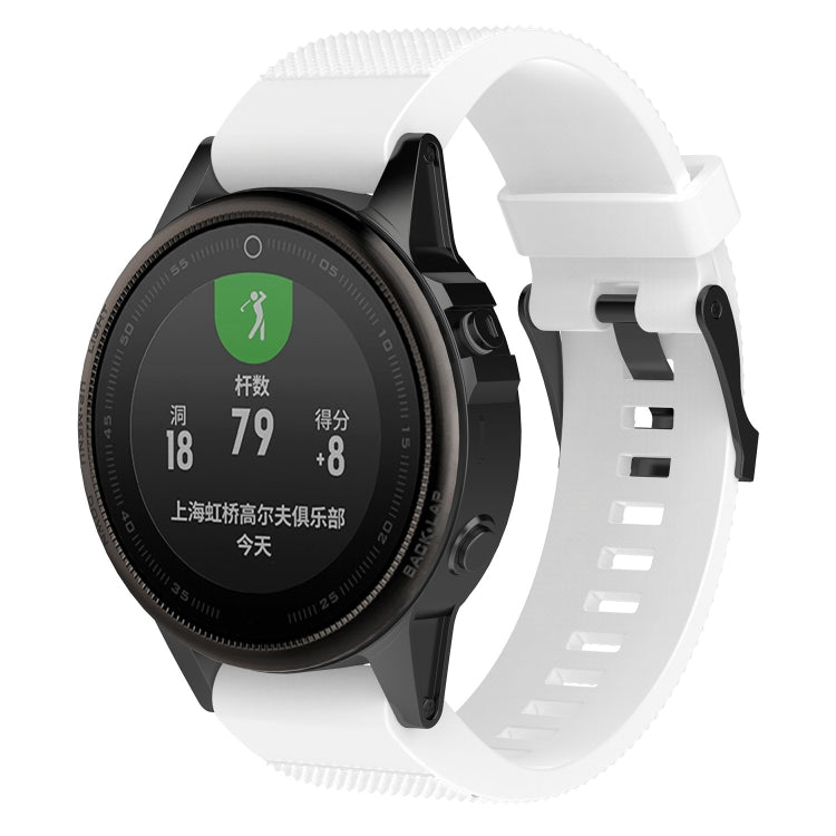 For Garmin Fenix 5S (20mm) Silicone Replacement Wrist Strap Watchband