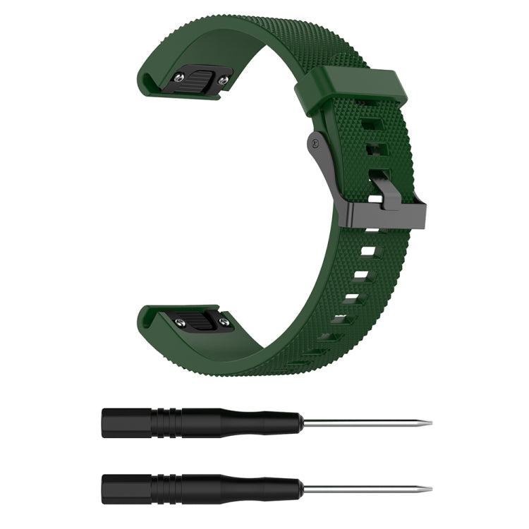 For Garmin Fenix 5S (20mm) Silicone Replacement Wrist Strap Watchband