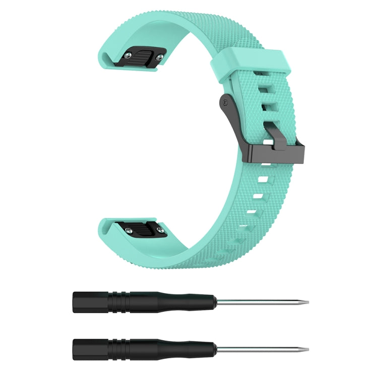 For Garmin Fenix 5S (20mm) Silicone Replacement Wrist Strap Watchband