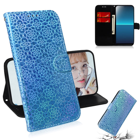 Colorful magnetic buckle PU leather flip case with card slots and wallet for Sony Xperia L4
