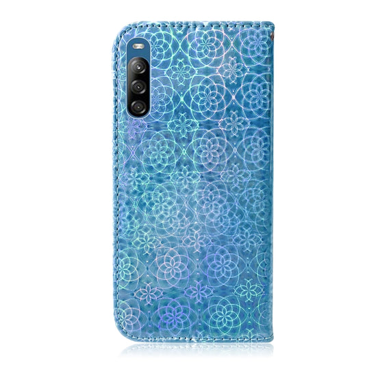 Magnetic closure detail on vibrant PU leather protective case with multiple storage compartments