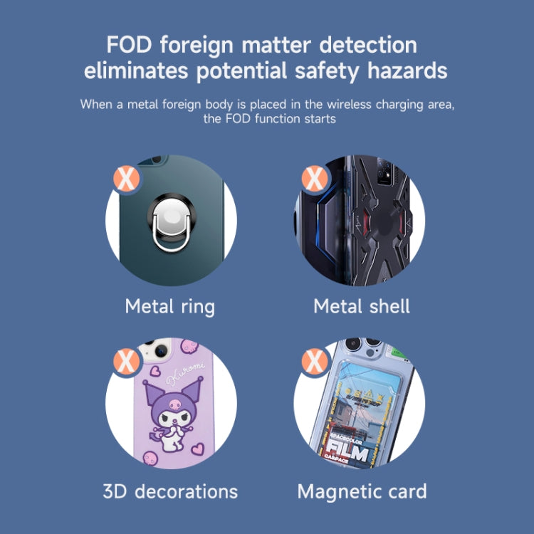 N21 15W 3 in 1 Transparent Magnetic Wireless Charger