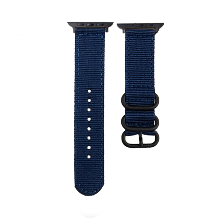 Black Buckle Canvas Watch Band, For Apple Watch Series 8&7 41mm, For Apple Watch Series 8&7 45mm