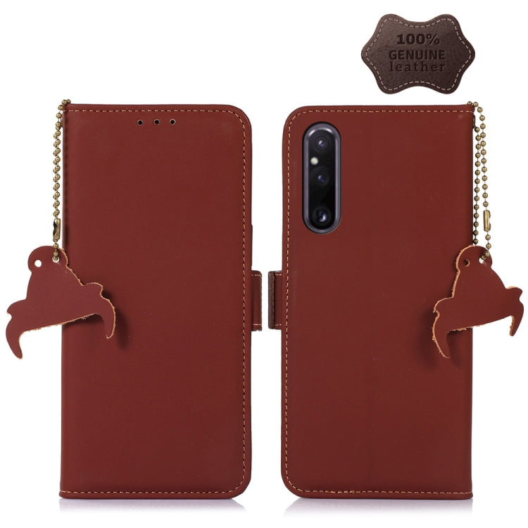 Genuine Leather Magnetic RFID Leather Phone Case