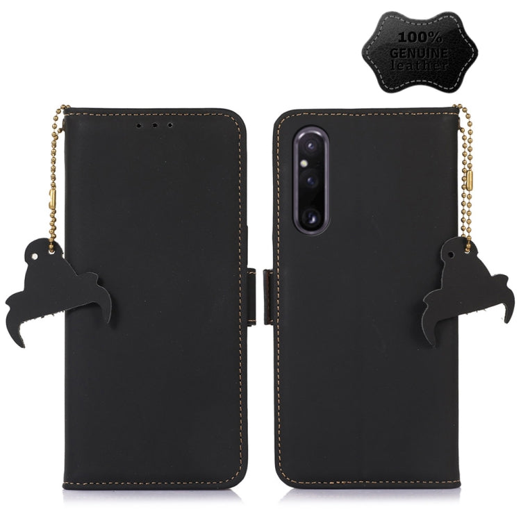 Genuine Leather Magnetic RFID Leather Phone Case