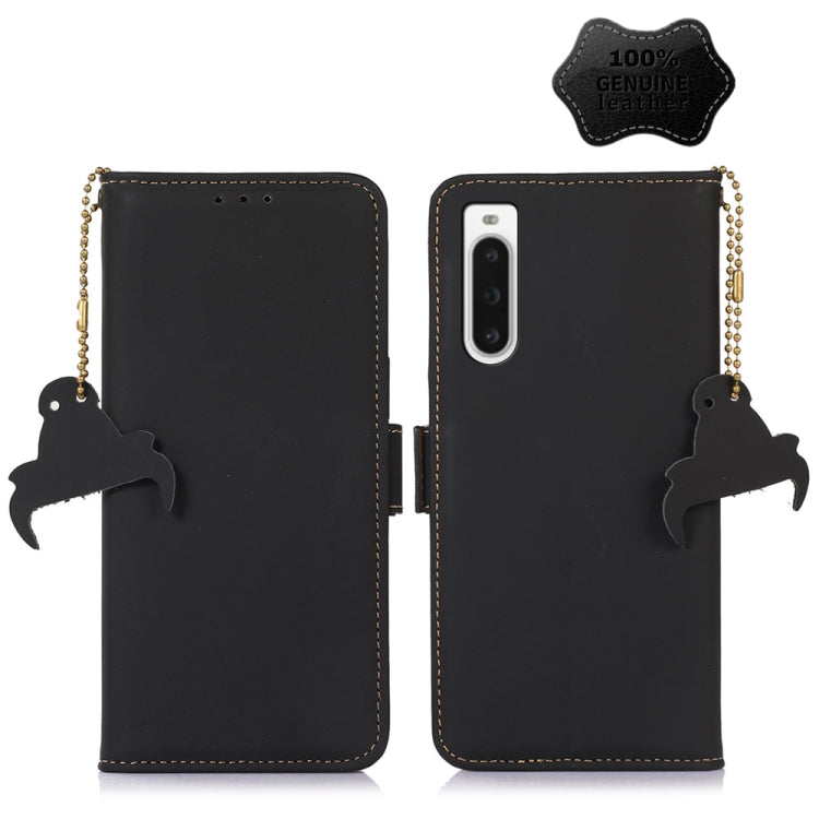 Genuine Leather Magnetic RFID Leather Phone Case