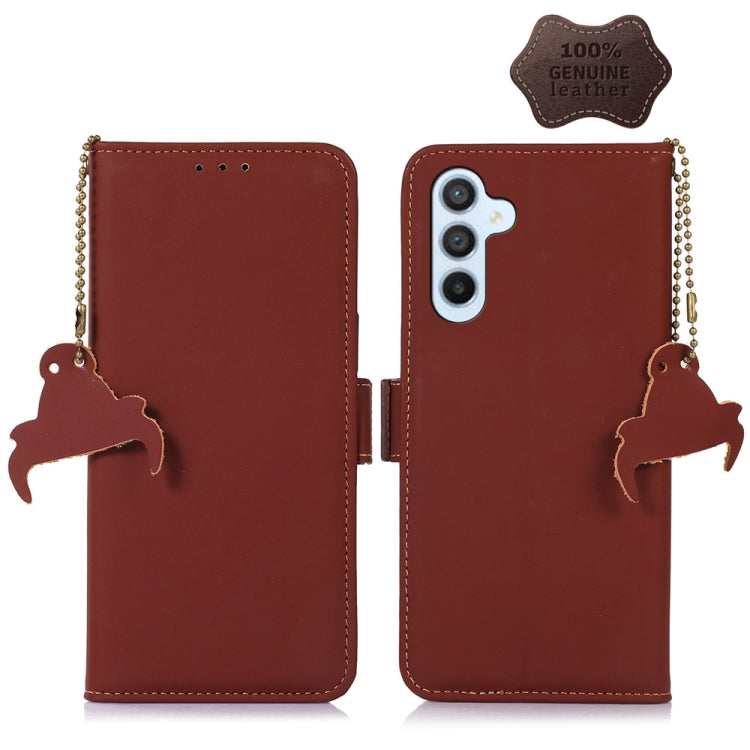 Genuine Leather Magnetic RFID Leather Phone Case