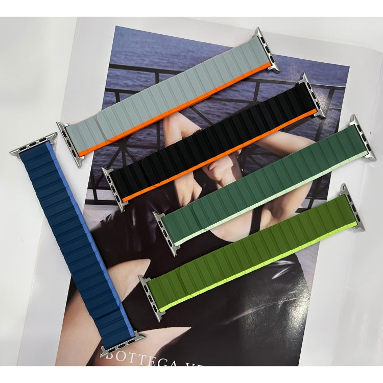 Smart Magnetic Silicone Watch Band, For Apple Watch Series 8&7 41mm, For Apple Watch Series 8&7 45mm