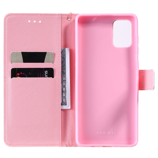 Detailed view 3D painted leather wallet case for Samsung Galaxy devices