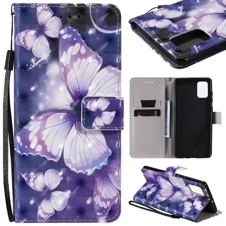 3D Painting Horizontal Flip Leather Case with Holder & Card Slot & Lanyard, For Galaxy A71, For Galaxy S20+, For Galaxy S20, For Sony Xperia 20