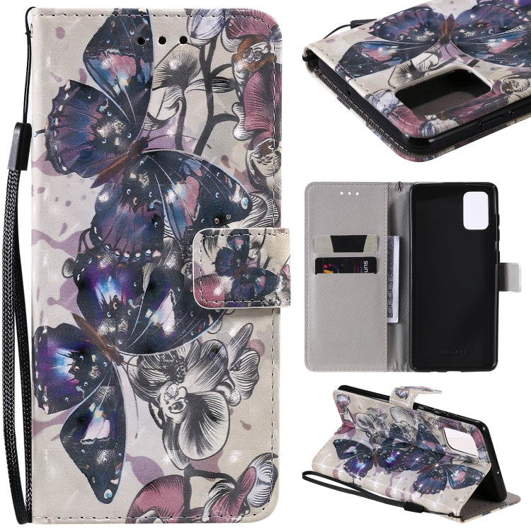 3D Painting Horizontal Flip Leather Case with Holder & Card Slot & Lanyard, For Galaxy A71, For Galaxy S20+, For Galaxy S20, For Sony Xperia 20