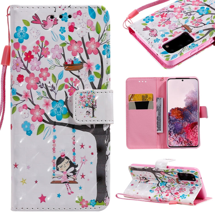 3D Painting Horizontal Flip Leather Case with Holder & Card Slot & Lanyard, For Galaxy A71, For Galaxy S20+, For Galaxy S20, For Sony Xperia 20