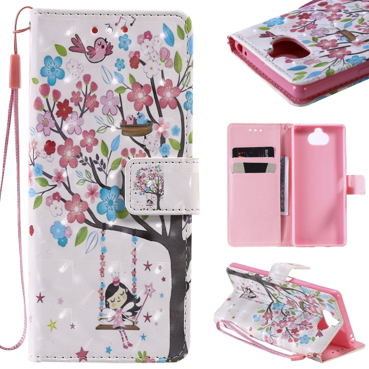3D Painting Horizontal Flip Leather Case with Holder & Card Slot & Lanyard, For Galaxy A71, For Galaxy S20+, For Galaxy S20, For Sony Xperia 20