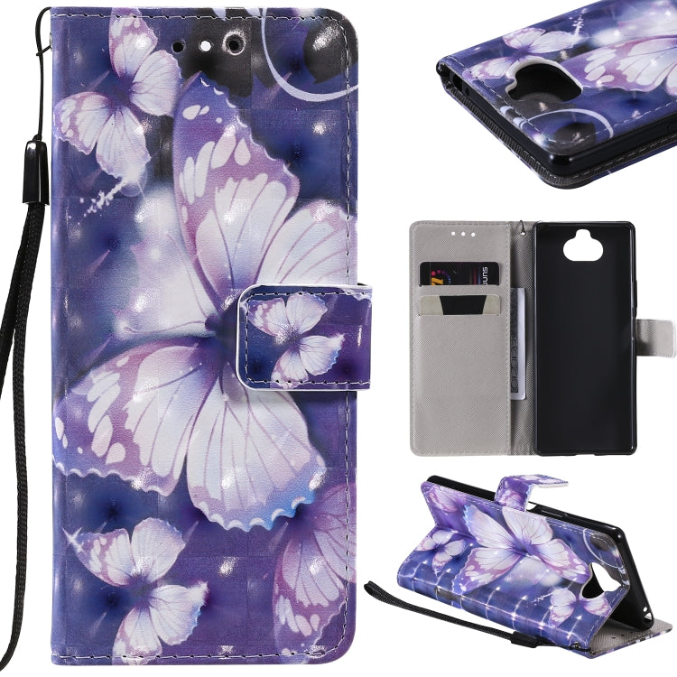 3D Painting Horizontal Flip Leather Case with Holder & Card Slot & Lanyard, For Galaxy A71, For Galaxy S20+, For Galaxy S20, For Sony Xperia 20