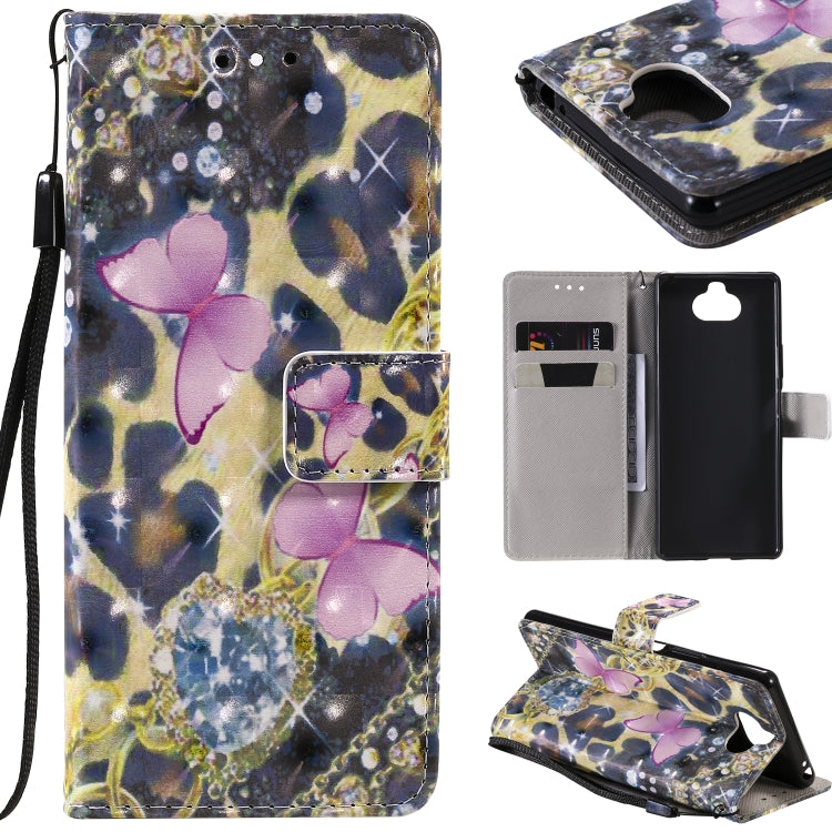 3D Painting Horizontal Flip Leather Case with Holder & Card Slot & Lanyard, For Galaxy A71, For Galaxy S20+, For Galaxy S20, For Sony Xperia 20