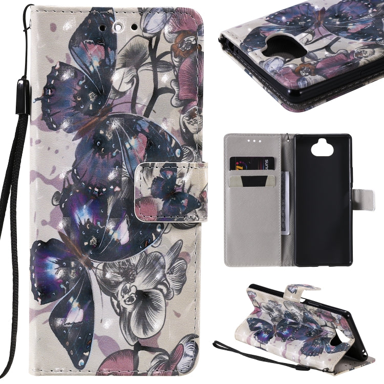 3D Painting Horizontal Flip Leather Case with Holder & Card Slot & Lanyard, For Galaxy A71, For Galaxy S20+, For Galaxy S20, For Sony Xperia 20