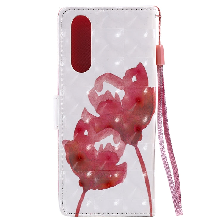 3D Painting Horizontal Flip Leather Case with Holder & Card Slot & Lanyard, For Sony XZ5