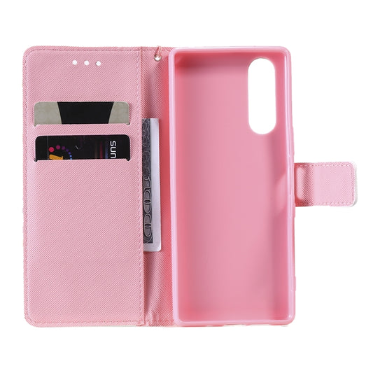 Sony XZ5 protective flip case with integrated stand holder and lanyard attachment