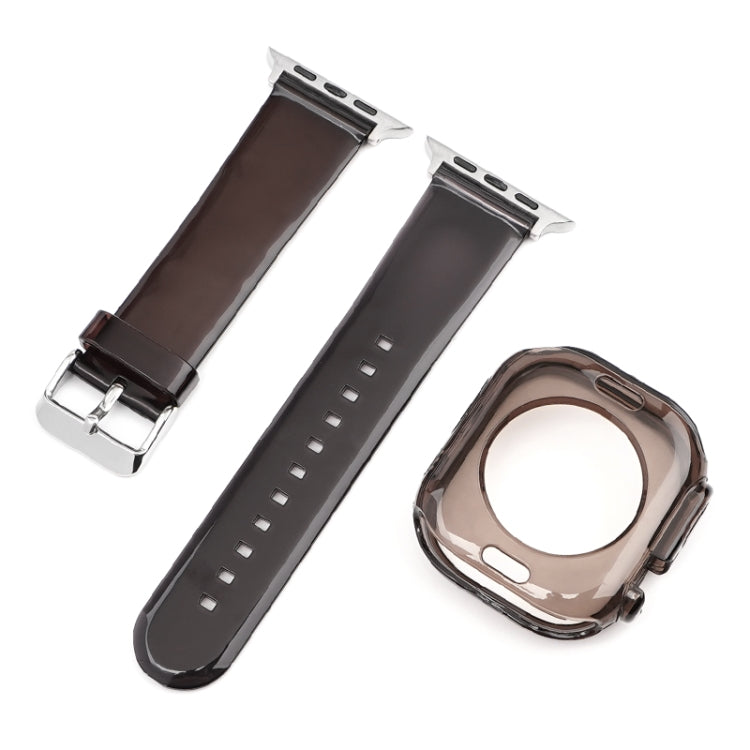 Glacier Jelly Clear TPU Case Watch Band, For Apple Watch Ultra 49mm