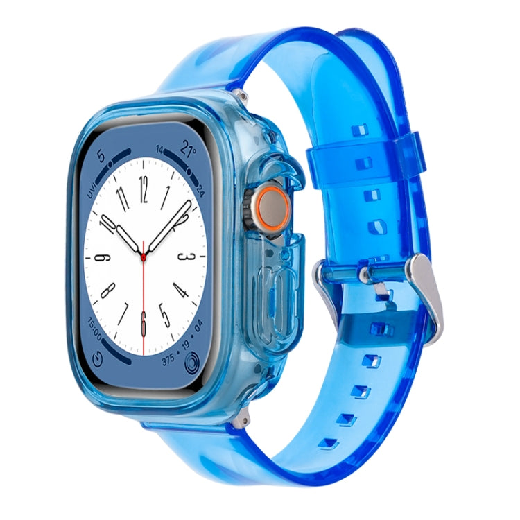 Glacier Jelly Clear TPU Case Watch Band, For Apple Watch Ultra 49mm