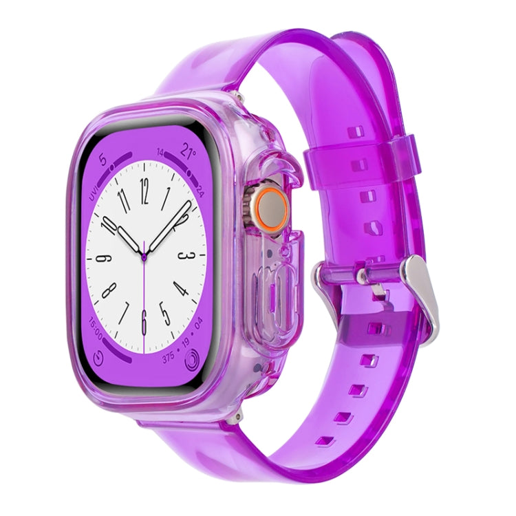 Glacier Jelly Clear TPU Case Watch Band, For Apple Watch Ultra 49mm