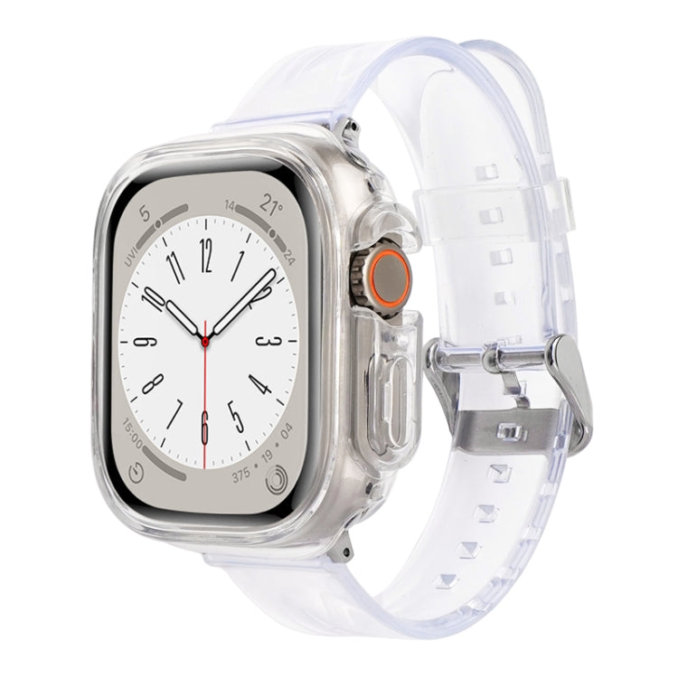 Glacier Jelly Clear TPU Case Watch Band, For Apple Watch Ultra 49mm
