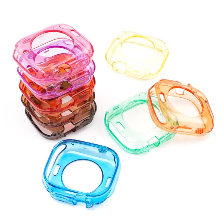 Glacier Jelly Clear TPU Case Watch Band, For Apple Watch Ultra 49mm