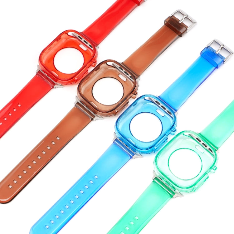 Glacier Jelly Clear TPU Case Watch Band, For Apple Watch Ultra 49mm