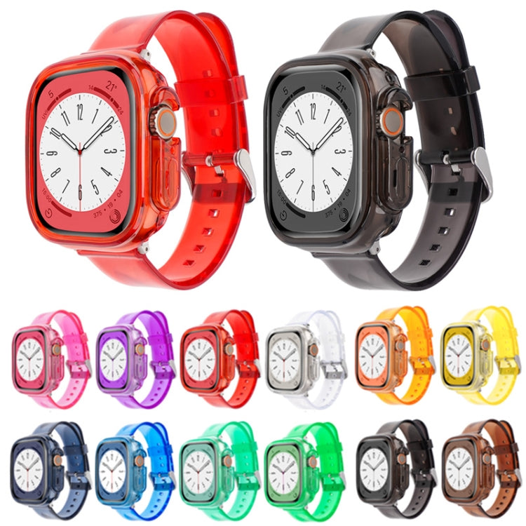 Glacier Jelly Clear TPU Case Watch Band, For Apple Watch Ultra 49mm