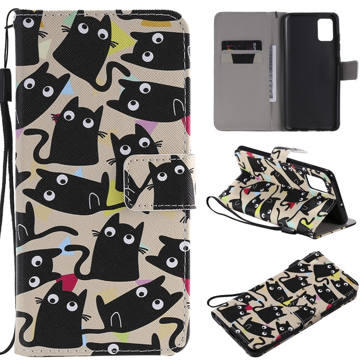 Painting Horizontal Flip Leather Case with Holder & Card Slot & Lanyard, For Galaxy A51, For Galaxy A71, For Galaxy S20 Ultra
