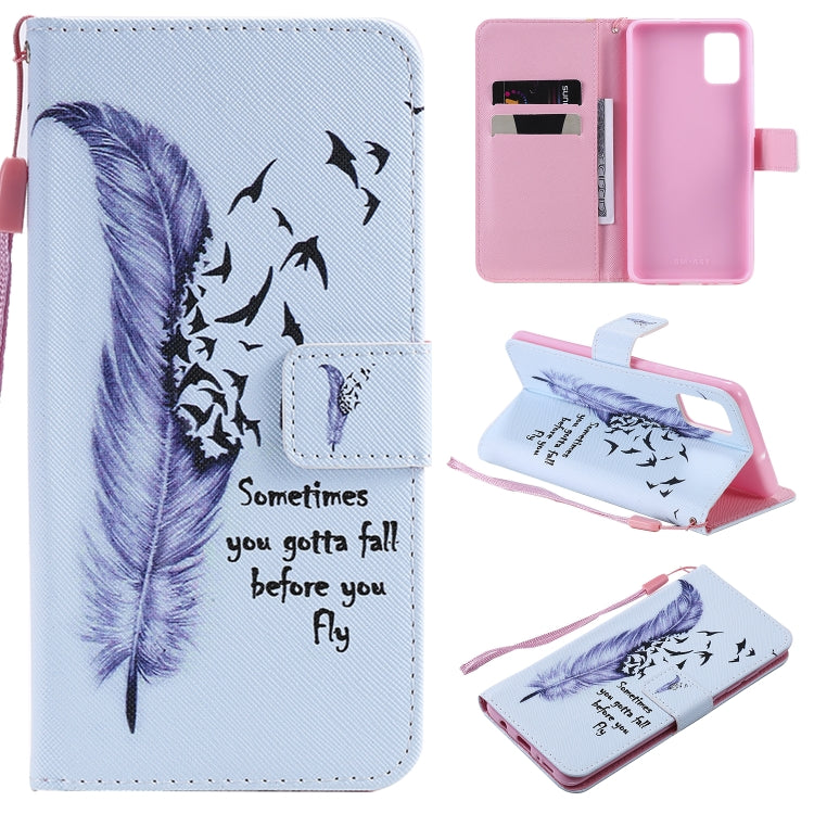 Painting Horizontal Flip Leather Case with Holder & Card Slot & Lanyard, For Galaxy A51, For Galaxy A71, For Galaxy S20 Ultra