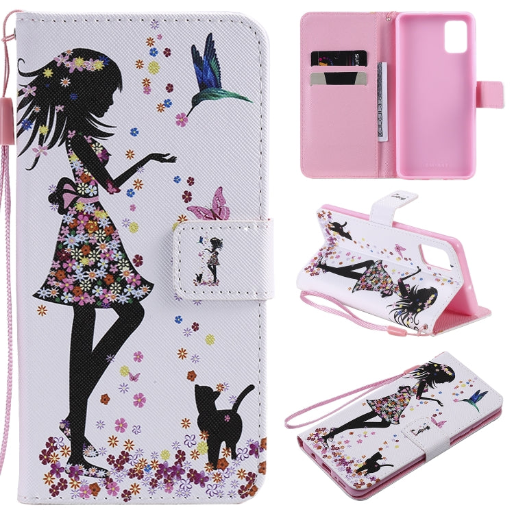 Painting Horizontal Flip Leather Case with Holder & Card Slot & Lanyard, For Galaxy A51, For Galaxy A71, For Galaxy S20 Ultra