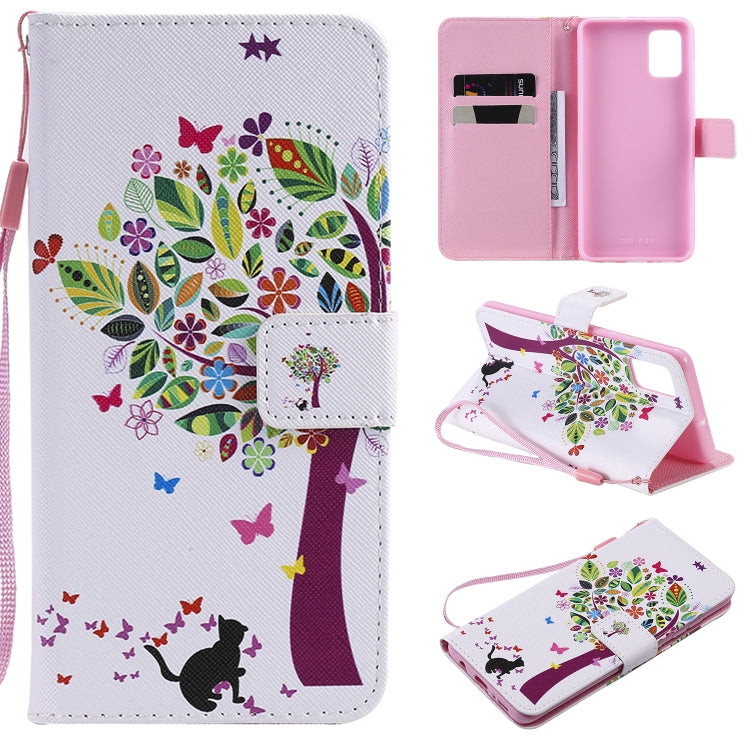 Painting Horizontal Flip Leather Case with Holder & Card Slot & Lanyard, For Galaxy A51, For Galaxy A71, For Galaxy S20 Ultra