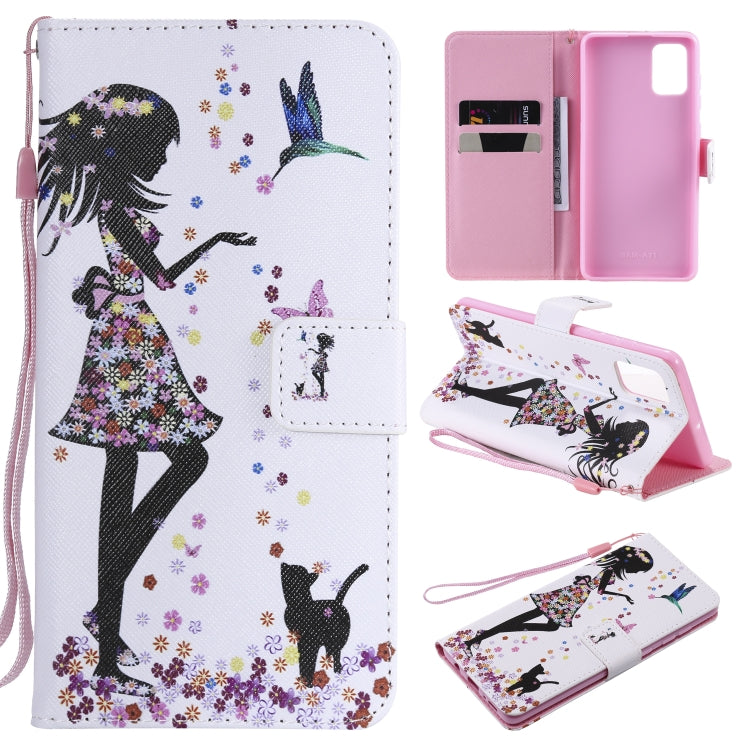 Painting Horizontal Flip Leather Case with Holder & Card Slot & Lanyard, For Galaxy A51, For Galaxy A71, For Galaxy S20 Ultra
