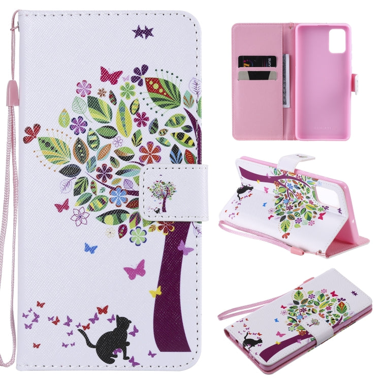Painting Horizontal Flip Leather Case with Holder & Card Slot & Lanyard, For Galaxy A51, For Galaxy A71, For Galaxy S20 Ultra