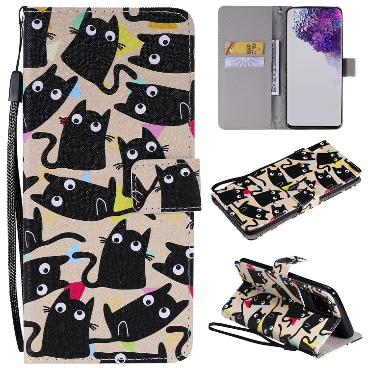 Painting Horizontal Flip Leather Case with Holder & Card Slot & Lanyard, For Galaxy A51, For Galaxy A71, For Galaxy S20 Ultra