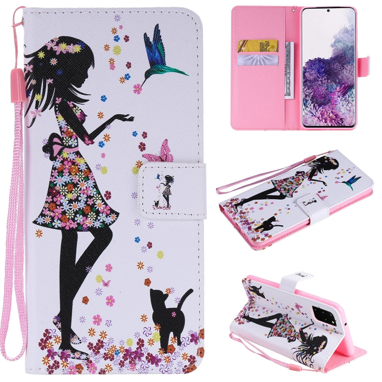 Painting Horizontal Flip Leather Case with Holder & Card Slot & Lanyard, For Galaxy S20+, For Galaxy S20, For Sony XZ5