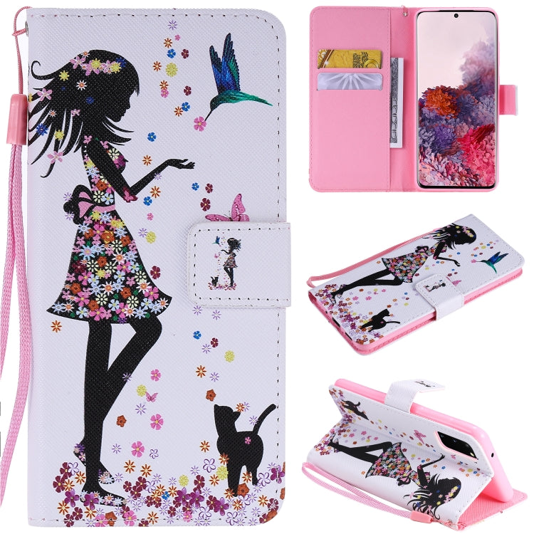 Painting Horizontal Flip Leather Case with Holder & Card Slot & Lanyard, For Galaxy S20+, For Galaxy S20, For Sony XZ5