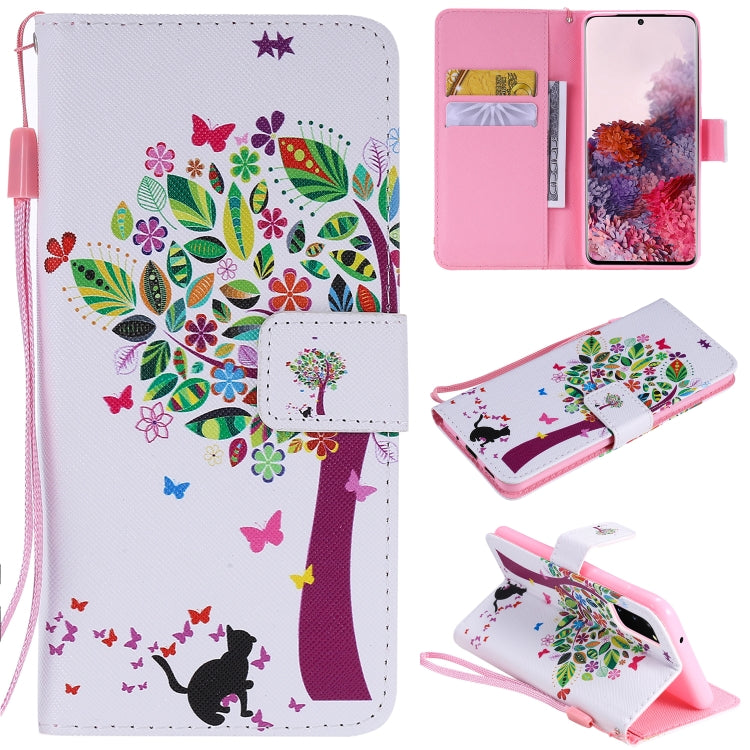 Painting Horizontal Flip Leather Case with Holder & Card Slot & Lanyard, For Galaxy S20+, For Galaxy S20, For Sony XZ5